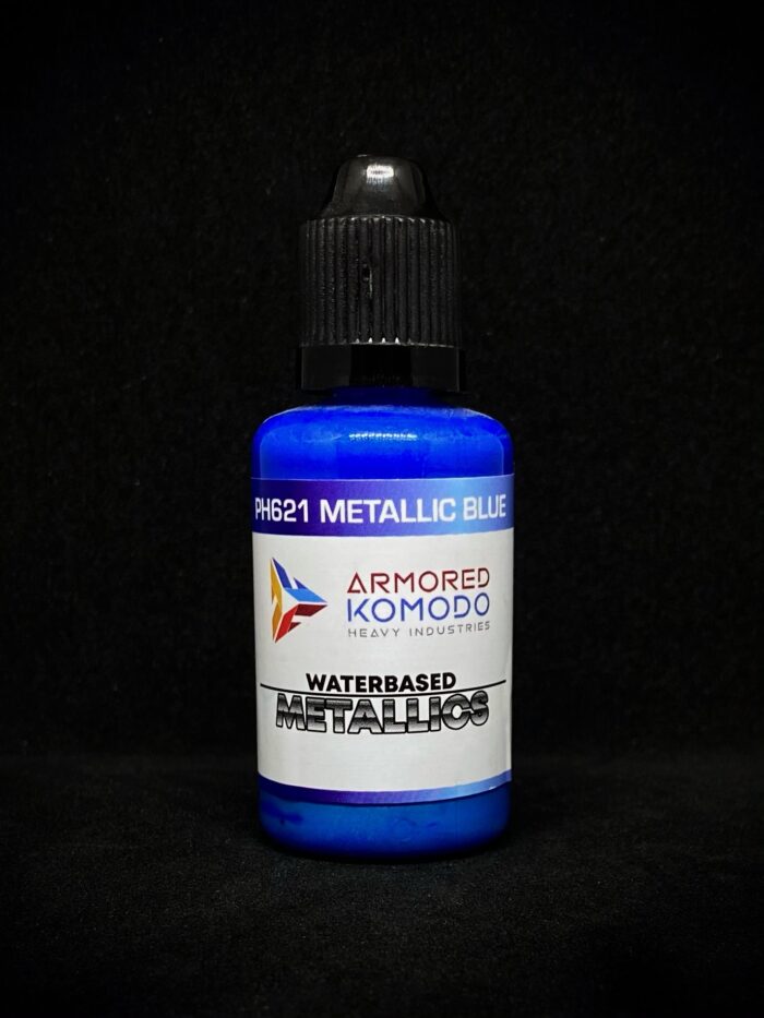 Metallic Blue PH621 Waterbased Acrylics 30ml Armored Komodo - Image 2