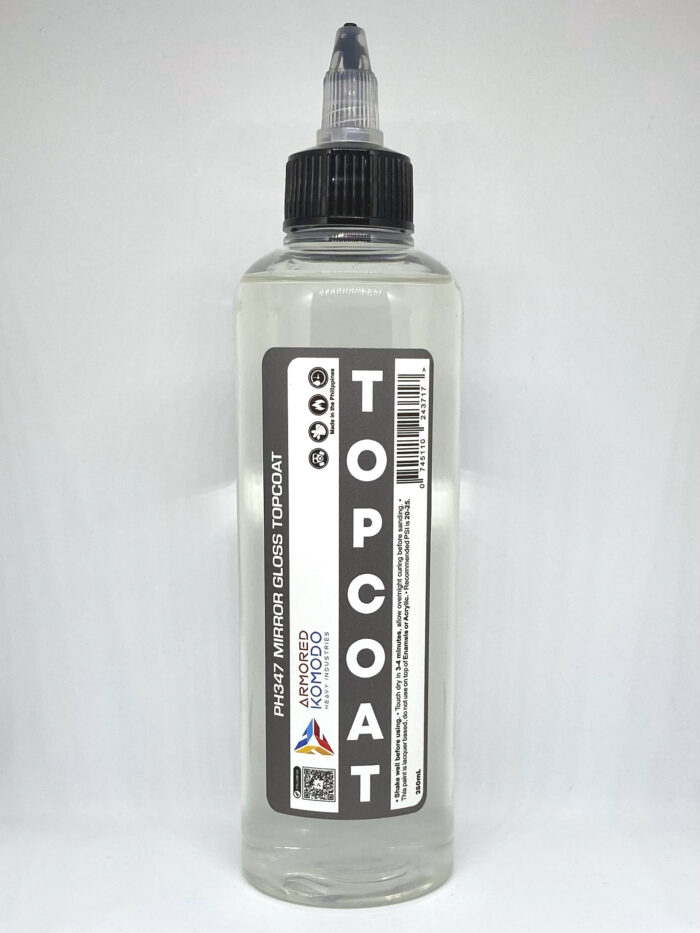 Mirror Gloss Lacquer Topcoat PH347 250ml Armored Komodo Airbrush Hobby Paint