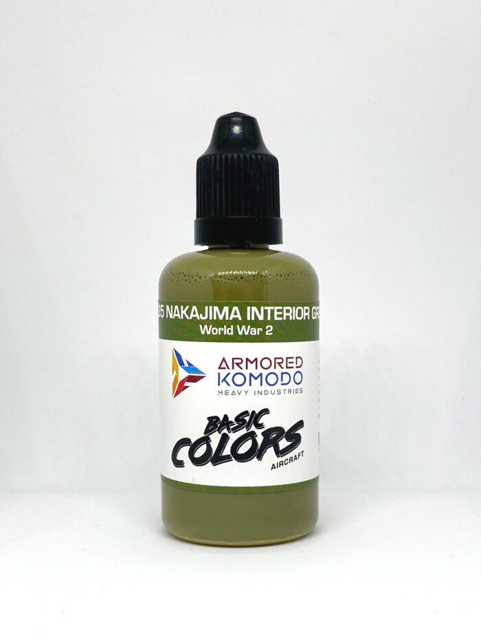 Nakajima Interior Green PH535 50ml Armored Komodo Lacquer Airbrush Hobby Paint