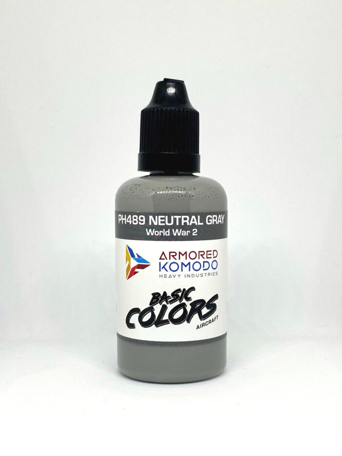 Neutral Gray PH489 50ml Armored Komodo Lacquer Airbrush Hobby Paint