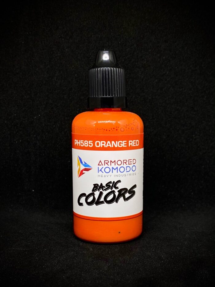 Orange Red PH585 50ml Armored Komodo Lacquer Airbrush Hobby Paint