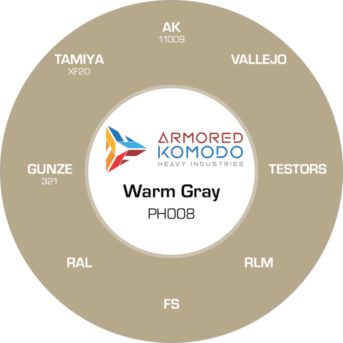 Warm Gray PH008 Waterbased Acrylics 30ml Armored Komodo - Image 2
