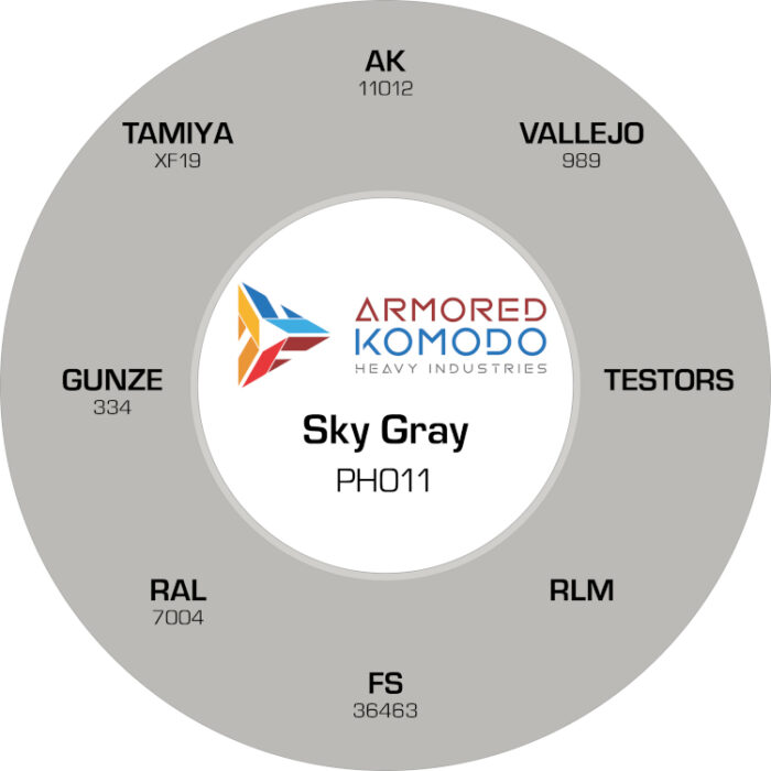 Sky Gray PH011 Waterbased Acrylics 30ml Armored Komodo - Image 2
