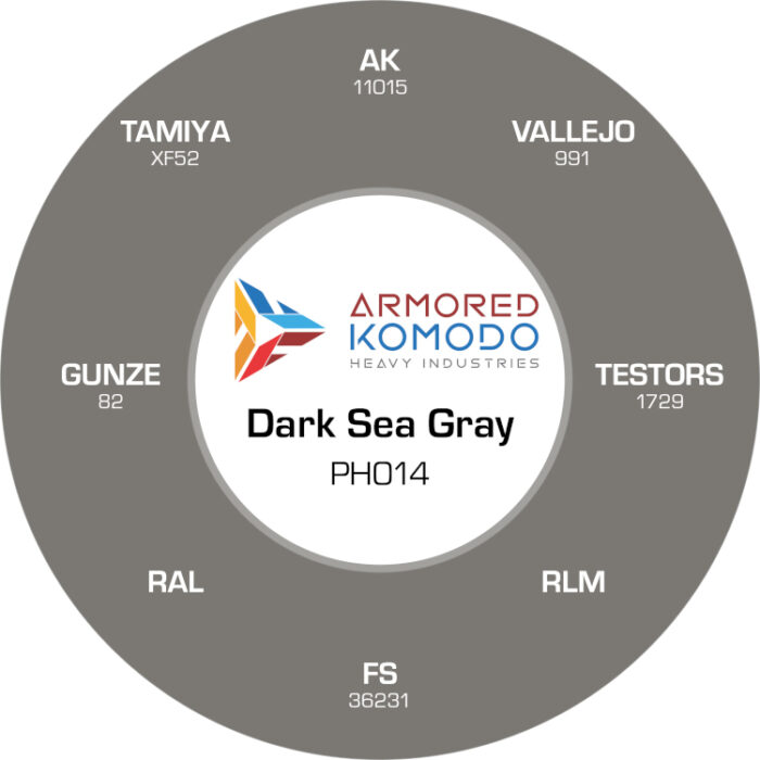 Dark Sea Gray PH014 Waterbased Acrylics 30ml Armored Komodo - Image 2