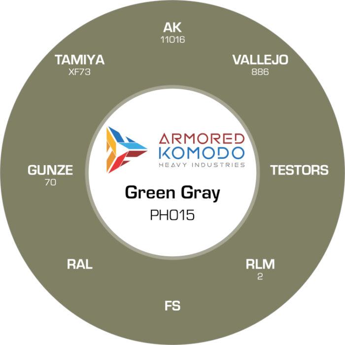 Green Gray PH015 Waterbased Acrylics 30ml Armored Komodo - Image 2