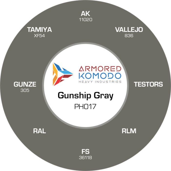 Gunship Gray PH017 Waterbased Acrylics 30ml Armored Komodo - Image 2