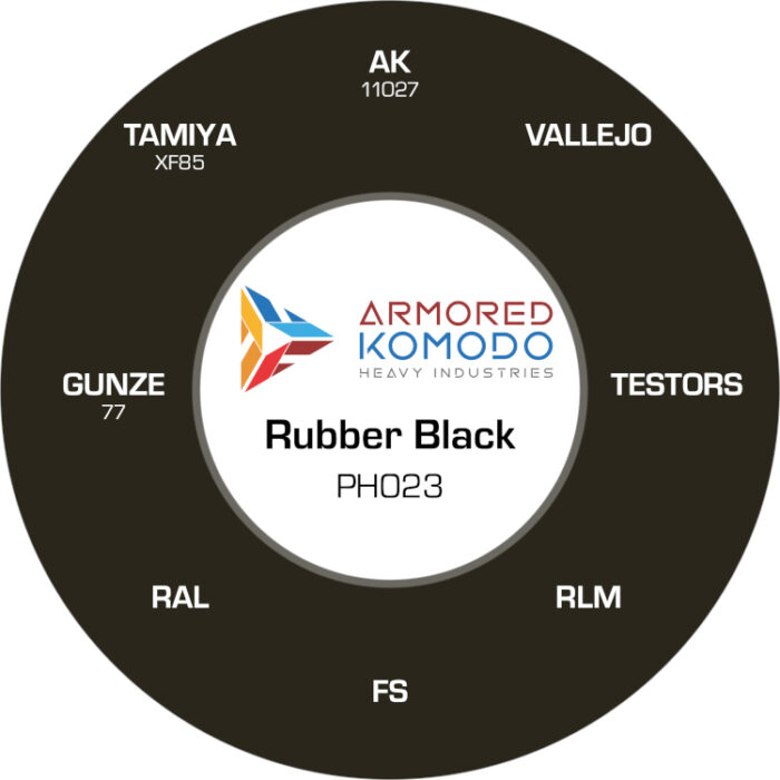 Rubber Black PH023 Waterbased Acrylics 30ml Armored Komodo - Image 2
