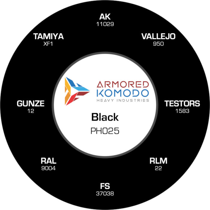 Black PH025 Waterbased Acrylics 30ml Armored Komodo - Image 2