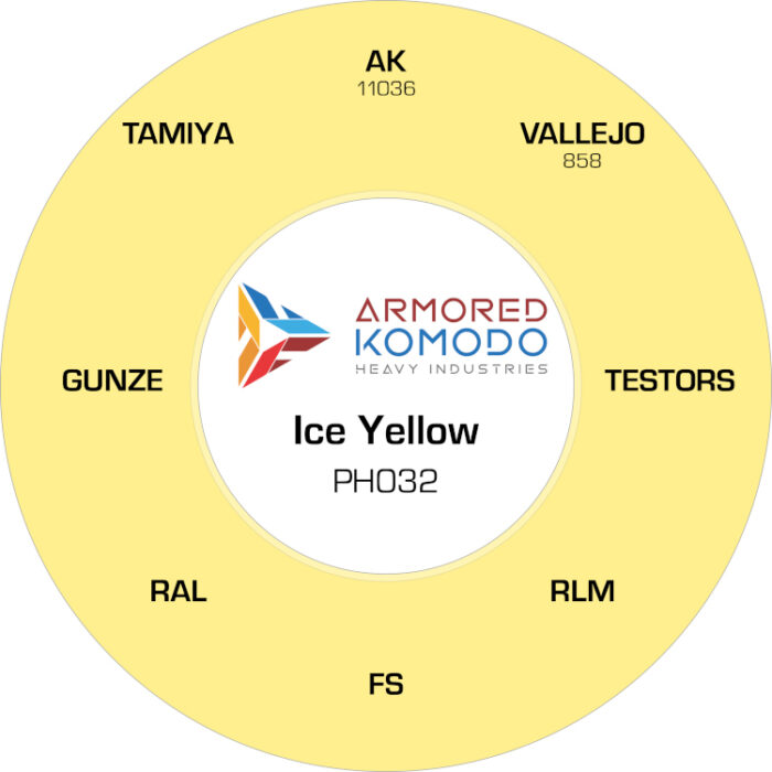 Ice Yellow PH032 Waterbased Acrylics 30ml Armored Komodo - Image 2