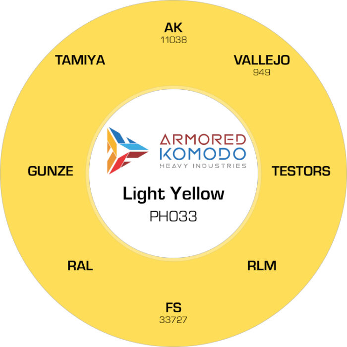 Light Yellow PH033 Waterbased Acrylics 30ml Armored Komodo - Image 2