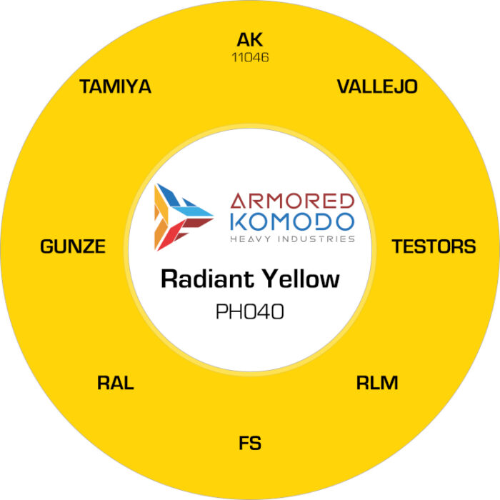 Radiant Yellow PH040 Waterbased Acrylics 30ml Armored Komodo - Image 2