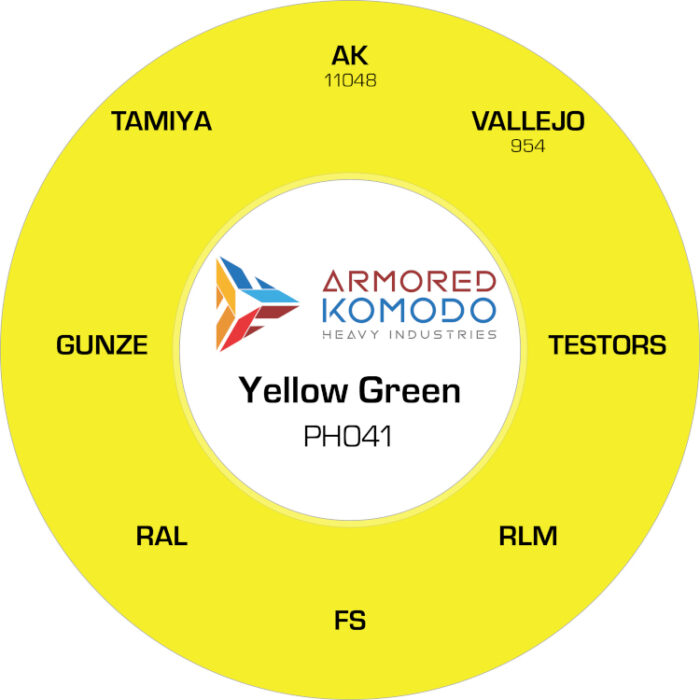Yellow Green PH041 Waterbased Acrylics 30ml Armored Komodo - Image 2
