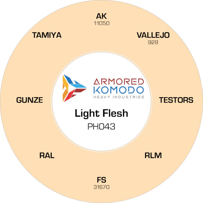 Light Flesh PH043 Waterbased Acrylics 30ml Armored Komodo - Image 2