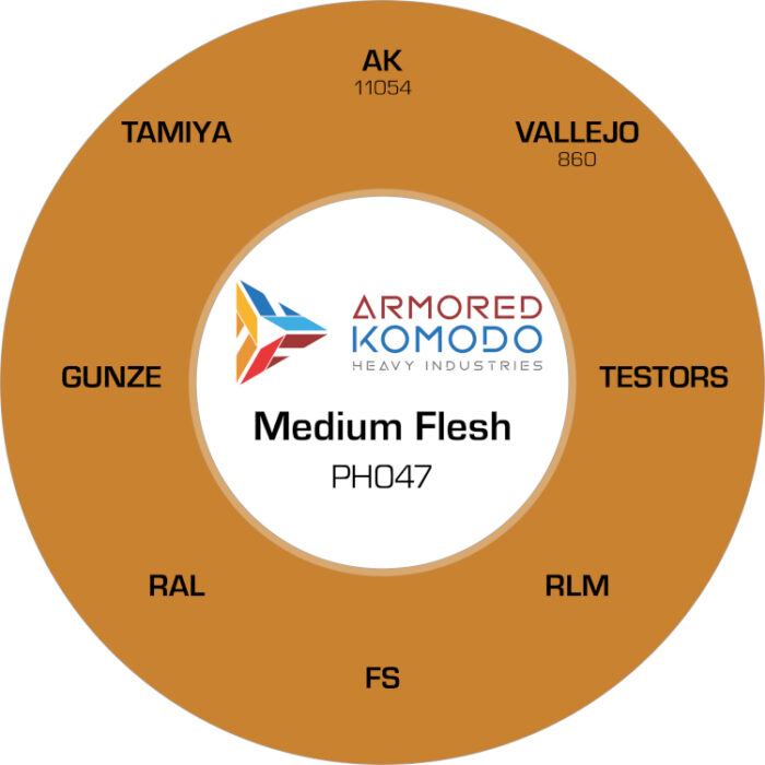 Medium Flesh PH047 Waterbased Acrylics 30ml Armored Komodo - Image 2