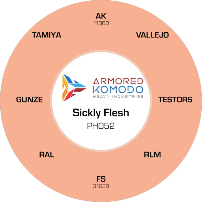 Sickly Flesh PH052 Waterbased Acrylics 30ml Armored Komodo - Image 2