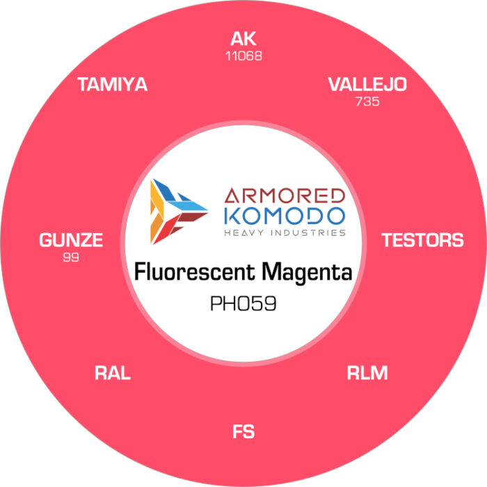 Fluorescent Magenta PH059 Waterbased Acrylics 30ml Armored Komodo - Image 2