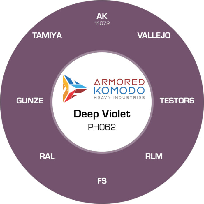 Deep Violet PH062 Waterbased Acrylics 30ml Armored Komodo - Image 2