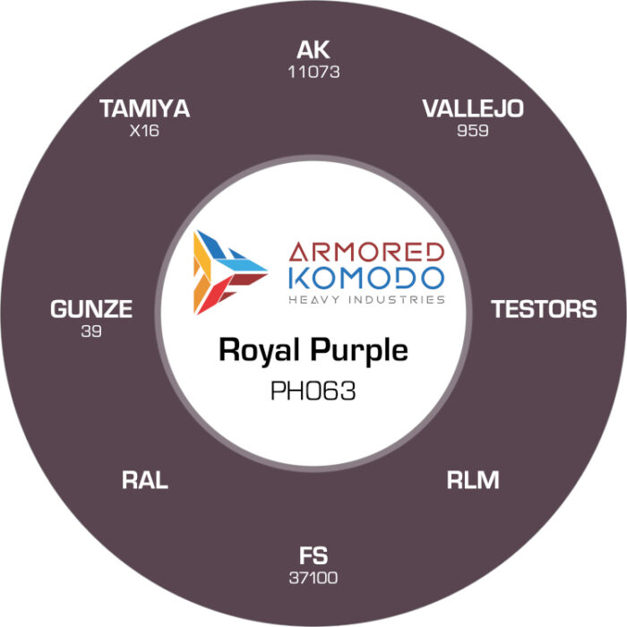Royal Purple PH063 Waterbased Acrylics 30ml Armored Komodo - Image 2