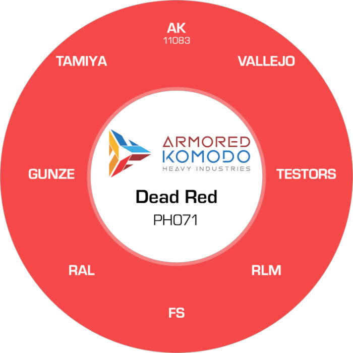 Dead Red PH071 Waterbased Acrylics 30ml Armored Komodo - Image 2