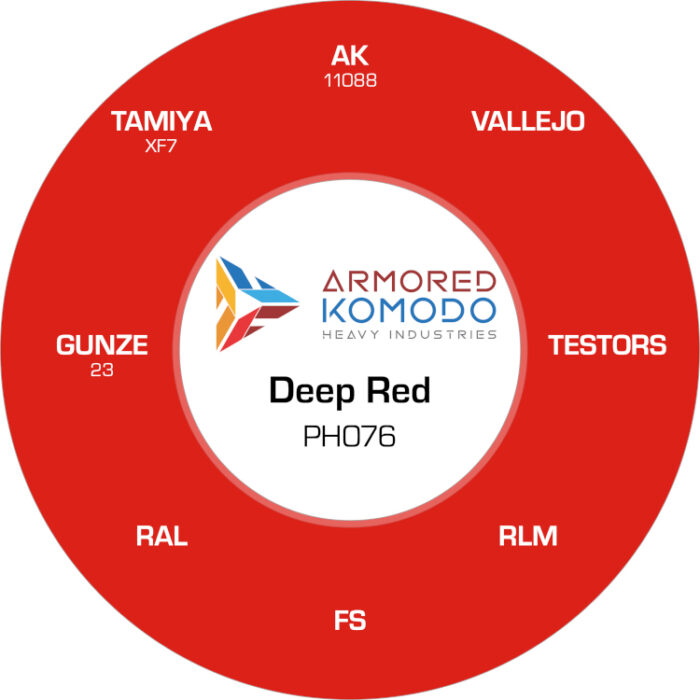 Deep Red PH076 Waterbased Acrylics 30ml Armored Komodo - Image 2