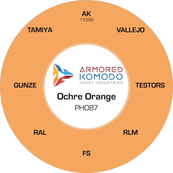 Ochre Orange PH087 Waterbased Acrylics 30ml Armored Komodo - Image 2