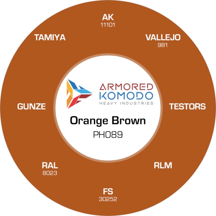 Orange Brown PH089 Waterbased Acrylics 30ml Armored Komodo - Image 2