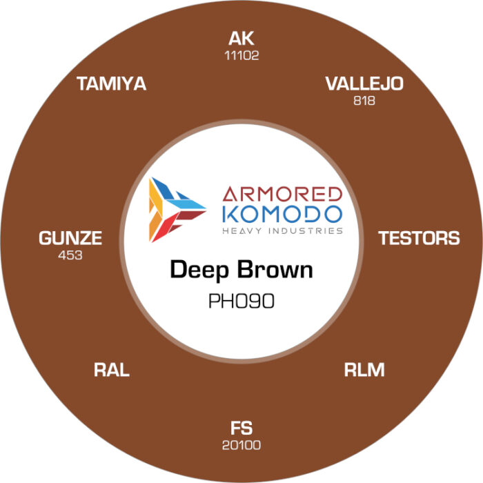 Deep Brown PH090 Waterbased Acrylics 30ml Armored Komodo - Image 2