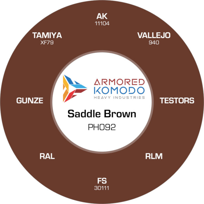Saddle Brown PH092 Waterbased Acrylics 30ml Armored Komodo - Image 2