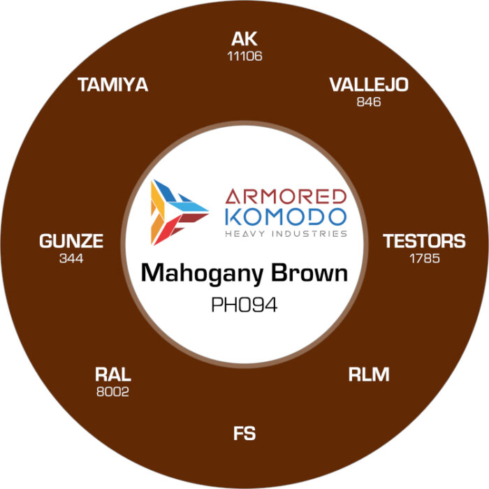 Mahogany Brown PH094 Waterbased Acrylics 30ml Armored Komodo - Image 2