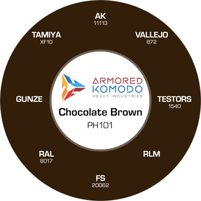 Chocolate Brown PH101 Waterbased Acrylics 30ml Armored Komodo - Image 2