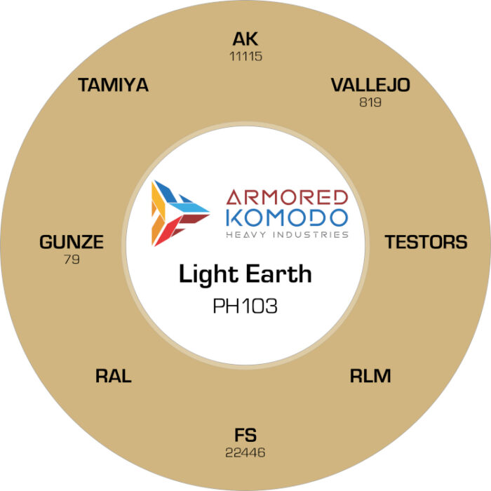 Light Earth PH103 Waterbased Acrylics 30ml Armored Komodo - Image 2