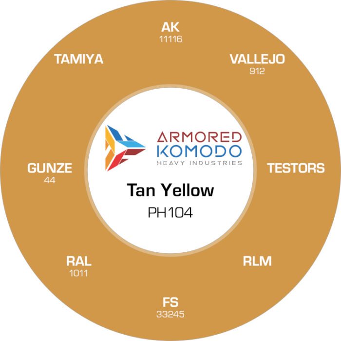 Tan Yellow PH104 Waterbased Acrylics 30ml Armored Komodo - Image 2