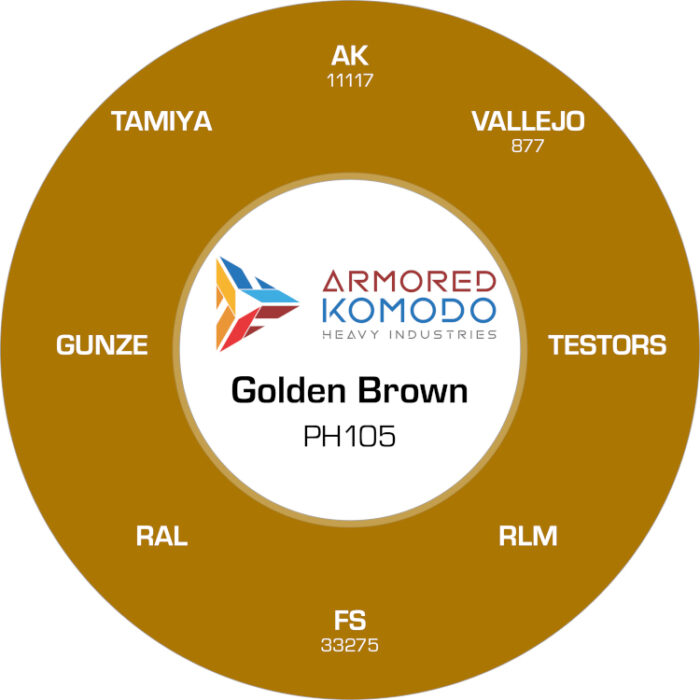 Golden Brown PH105 Waterbased Acrylics 30ml Armored Komodo - Image 2