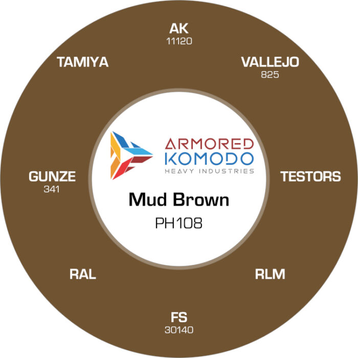 Mud Brown PH108 Waterbased Acrylics 30ml Armored Komodo - Image 2