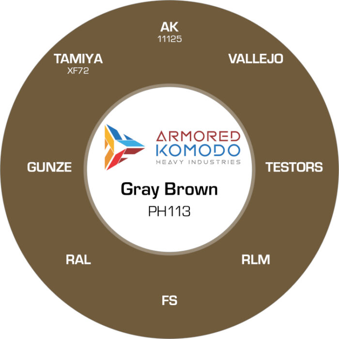 Gray Brown PH113 Waterbased Acrylics 30ml Armored Komodo - Image 2