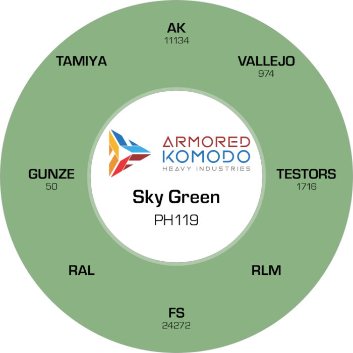 Sky Green PH119 Waterbased Acrylics 30ml Armored Komodo - Image 2
