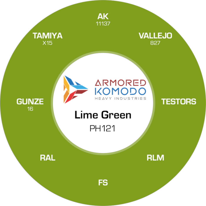 Lime Green PH121 Waterbased Acrylics 30ml Armored Komodo - Image 2