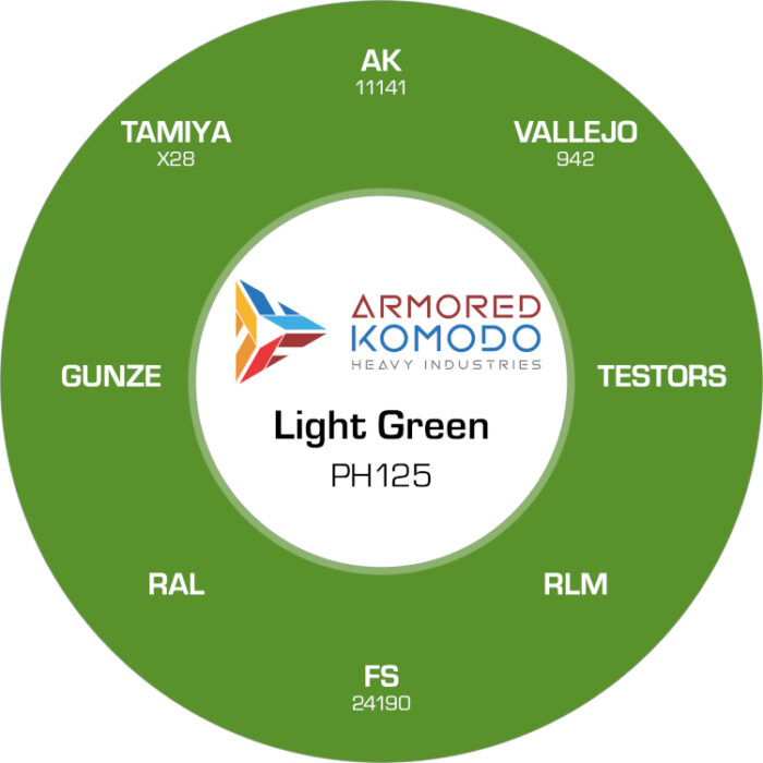 Light Green PH125 Waterbased Acrylics 30ml Armored Komodo - Image 2