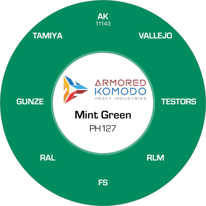 Mint Green PH127 Waterbased Acrylics 30ml Armored Komodo - Image 2