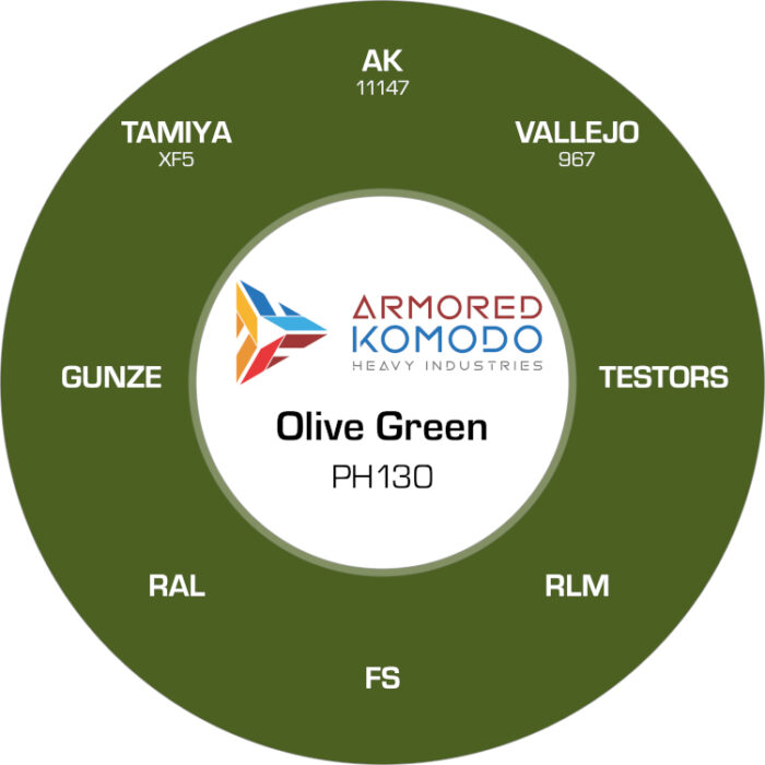 Olive Green PH130 Waterbased Acrylics 30ml Armored Komodo - Image 2