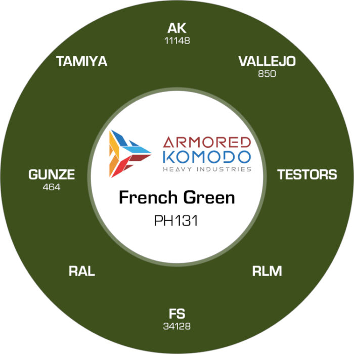 French Green PH131 Waterbased Acrylics 30ml Armored Komodo - Image 2