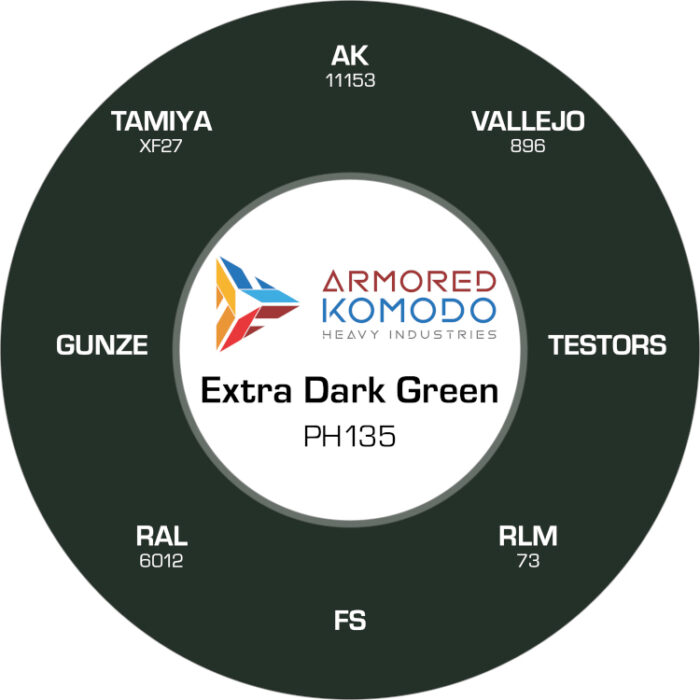 Extra Dark Green PH135 Waterbased Acrylics 30ml Armored Komodo - Image 2