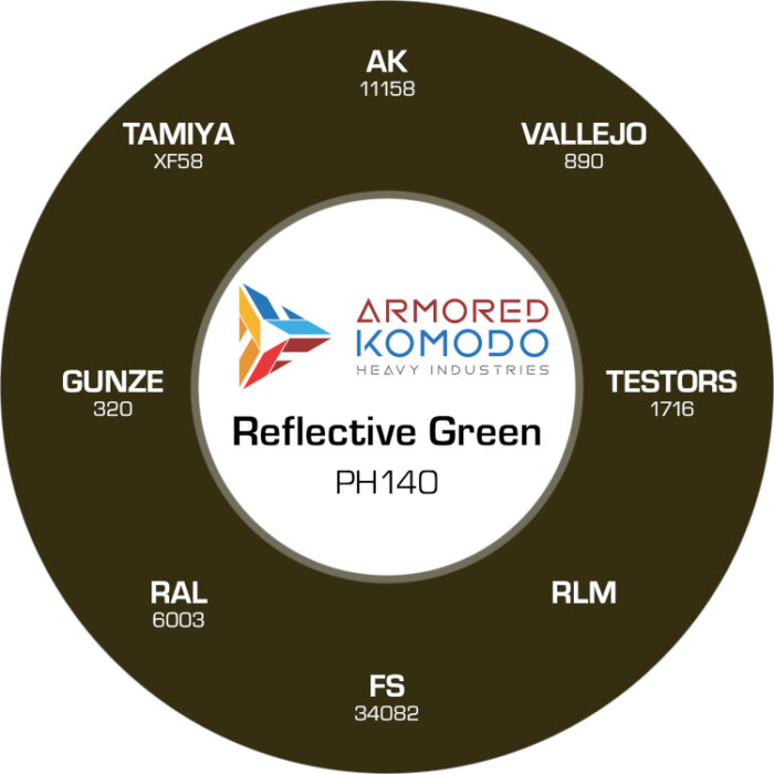 Reflective Green PH140 Waterbased Acrylics 30ml Armored Komodo - Image 2