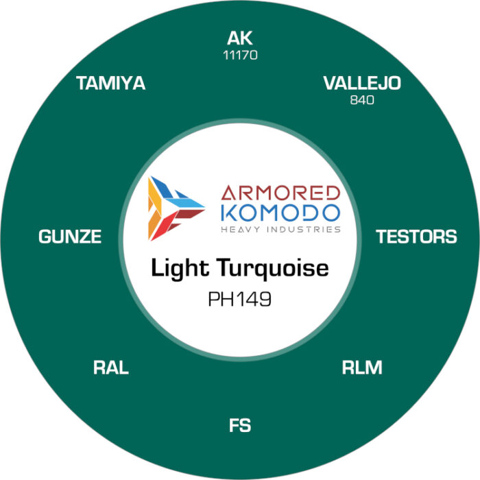 Light Turquoise PH149 Waterbased Acrylics 30ml Armored Komodo - Image 2