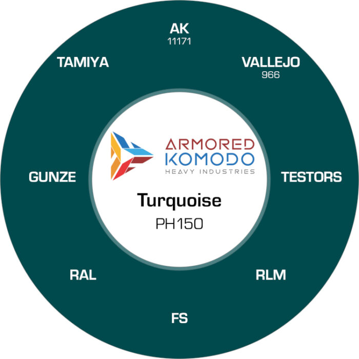 Turquoise PH150 Waterbased Acrylics 30ml Armored Komodo - Image 2