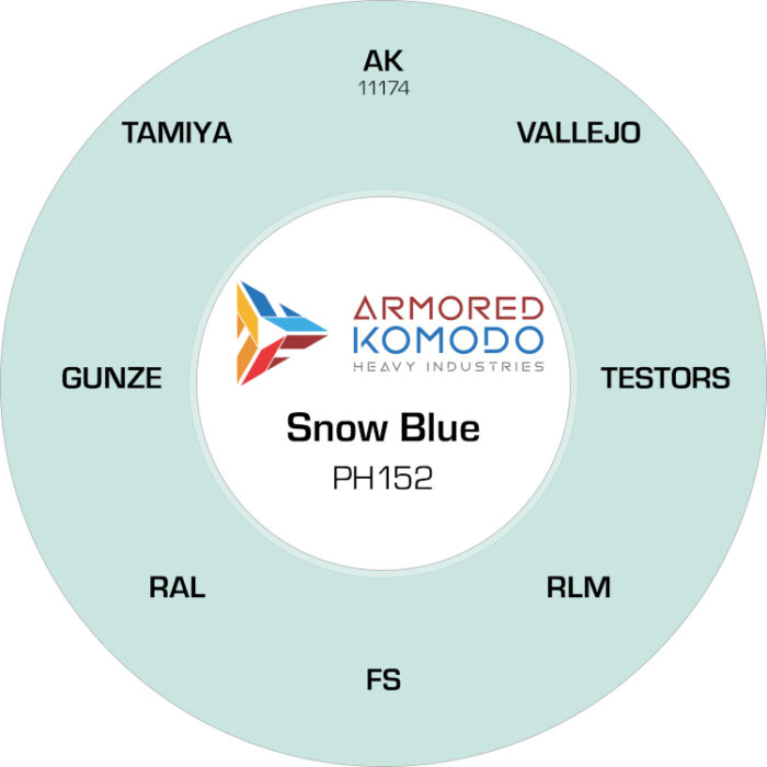 Snow Blue PH152 Waterbased Acrylics 30ml Armored Komodo - Image 2