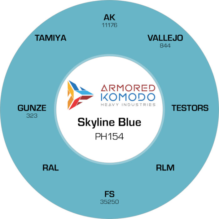 Skyline Blue PH154 Waterbased Acrylics 30ml Armored Komodo - Image 2
