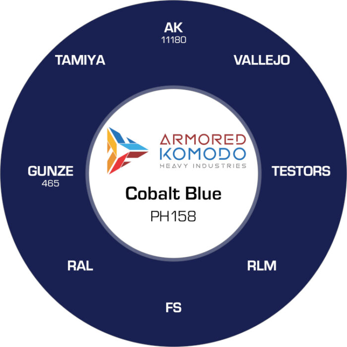 Cobalt Blue PH158 Waterbased Acrylics 30ml Armored Komodo - Image 2