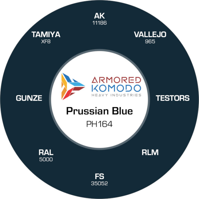 Prussian Blue PH164 Waterbased Acrylics 30ml Armored Komodo - Image 2