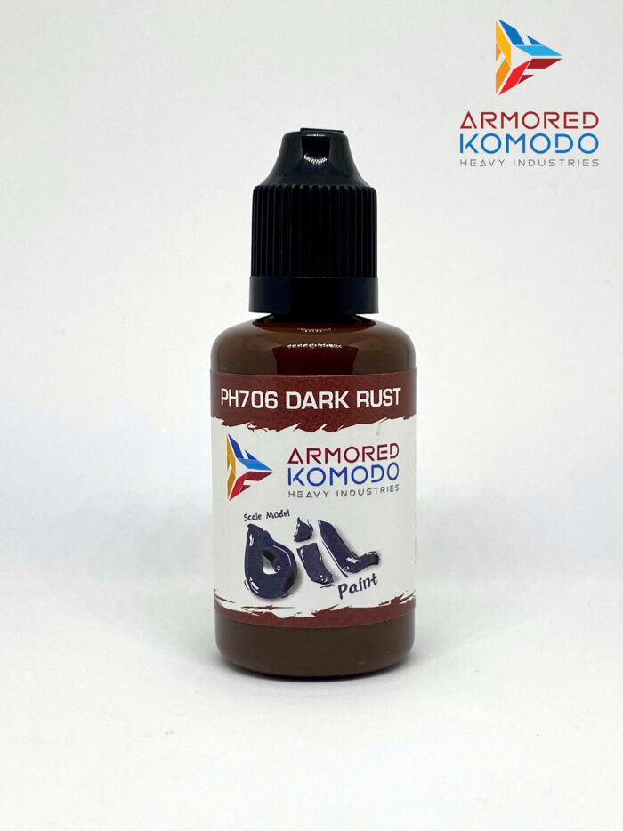 Dark Rust Oil Paint PH706 30ml Armored Komodo Hobby Paint